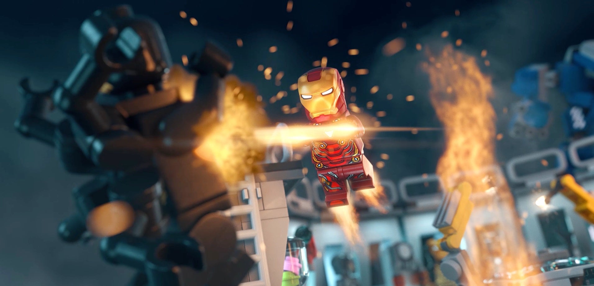 Lego type mini figurine marvel iron man avengers